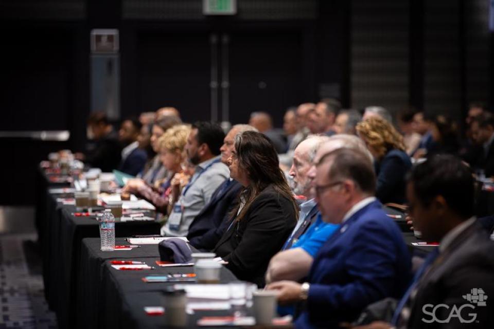 Attendees  at the Economic Summit.