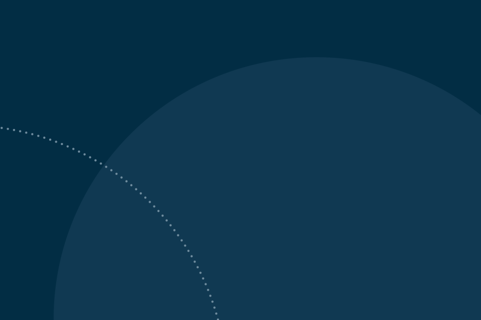 Dark abstract graphic with overlapping navy circles.