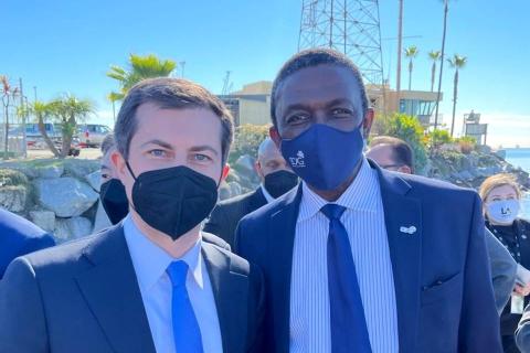 Transportation Secretary Buttigieg Tours SoCal Ports